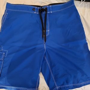 Mojo Sportswear Mens Board Shorts  Blue Fishing